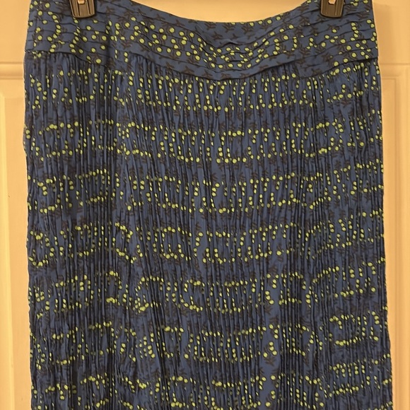 Tory Burch Courchevel Pleated Chiffon Maxi Skirt sz 14 - Picture 3 of 9